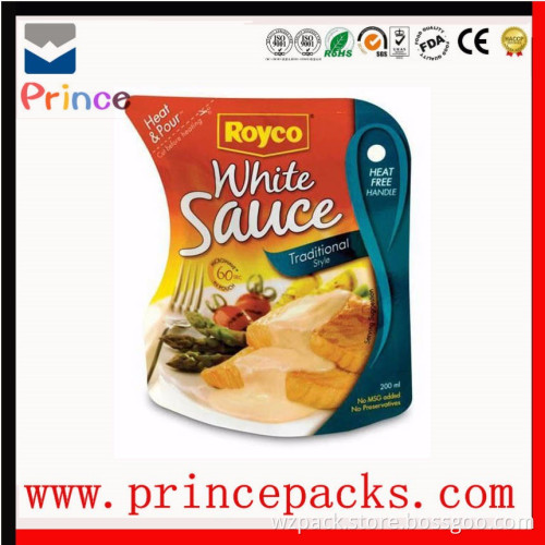 Food grade plastic packaging bags for flavoring/condiment/seasoning/dressings packaging